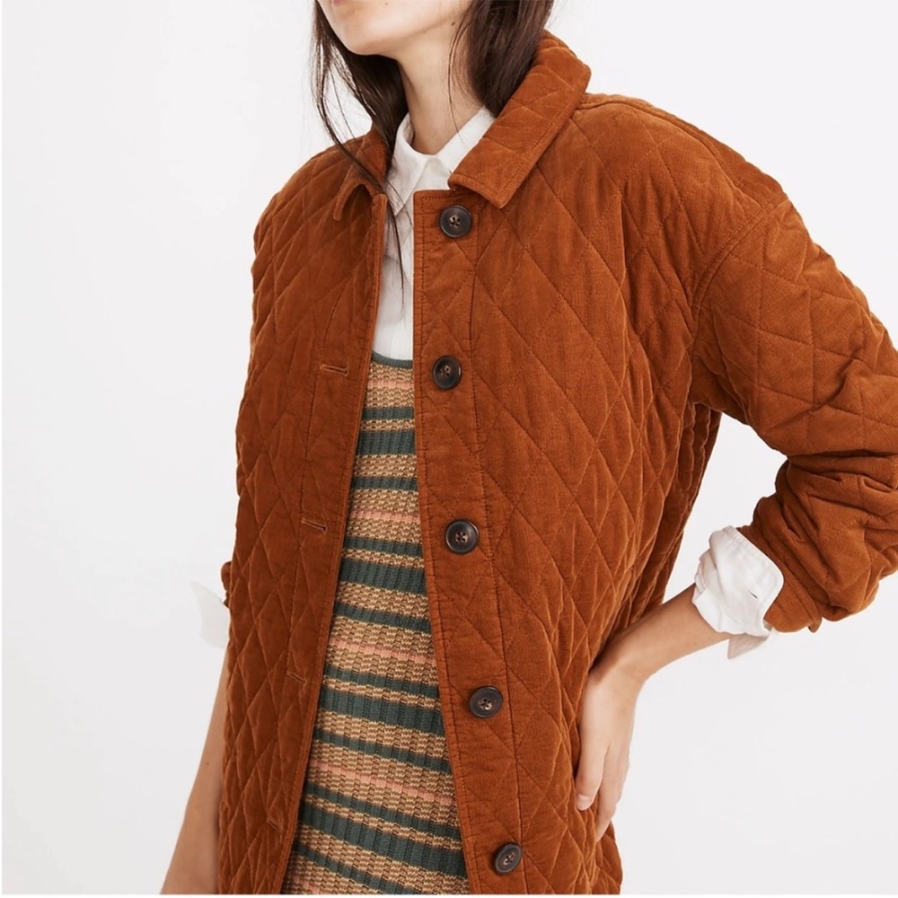 MADEWELL Quilted Corduroy Walton Shirt Jacket